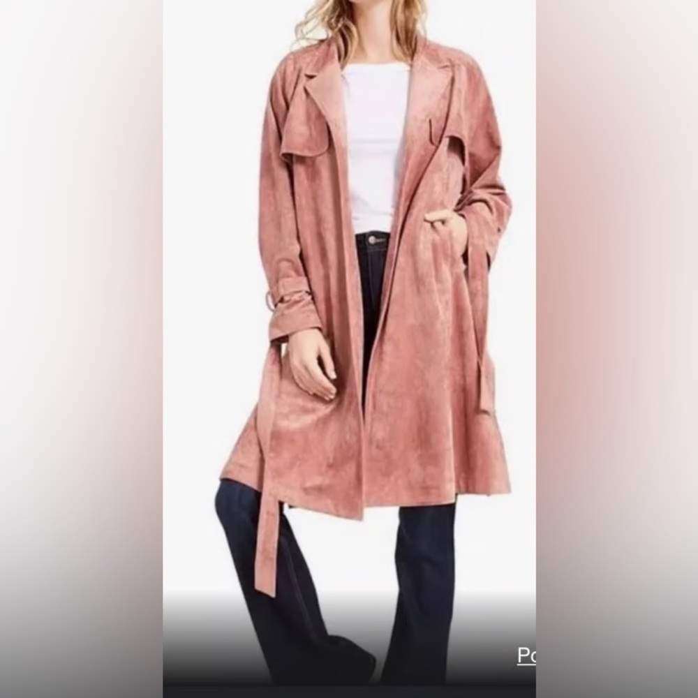 OAT NY Trench Coat Blush NWT Small MSRP $149